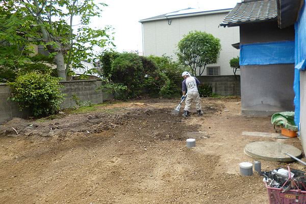 耐震補強と自然素材でリノベーション事例 整地