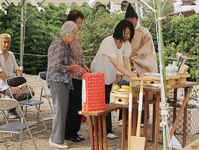 地鎮祭の様子